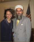 US Secretary of State Condoleezza Rice & Osama bin Laden