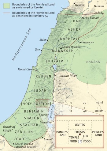 Ezekiel's map of Millennial Israel