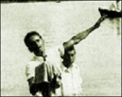 William Branham baptizing in the Ohio River in 1933