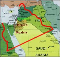 Map greater Israel