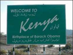 sign at
Kenyan border