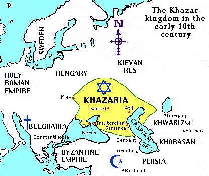 Map of Khazaria