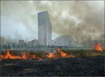 heatwave caused forest and peat fires across Russia