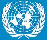 UN logo styled after Communist USSR Logo